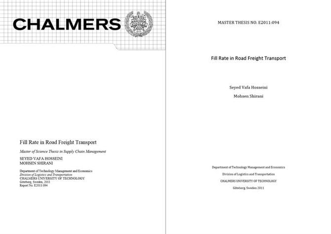 Fill rate in road freight transport