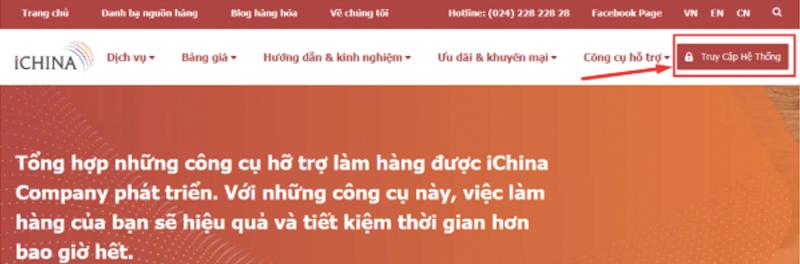 Đăng ký tài khoản trên iChina Company để sử dụng dịch vụ